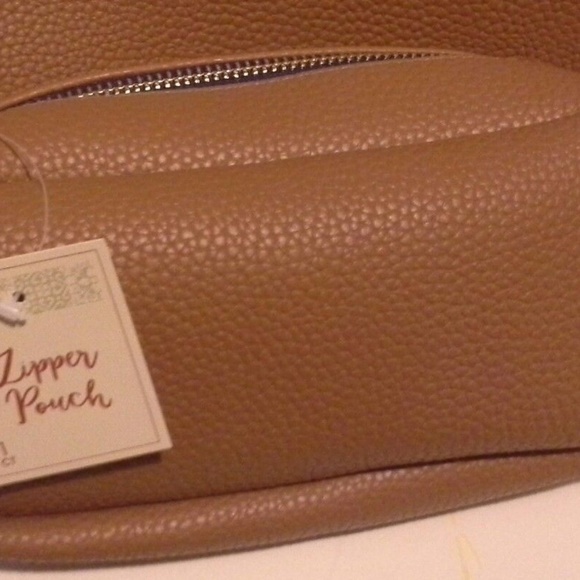 Large Brown Tote, Sunglass Case, Cosmetic Bag Set - Picture 4 of 4